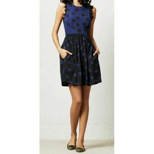 Anthropologie Corey Lynn Calter Black and Purple Dress Sz. 6